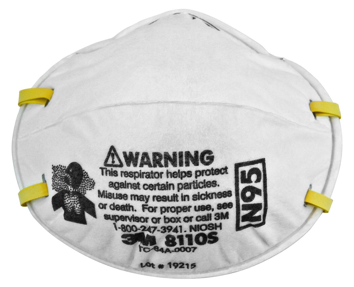 Respirateur contre les particules 3M(MC), N95, 8110S, petit
