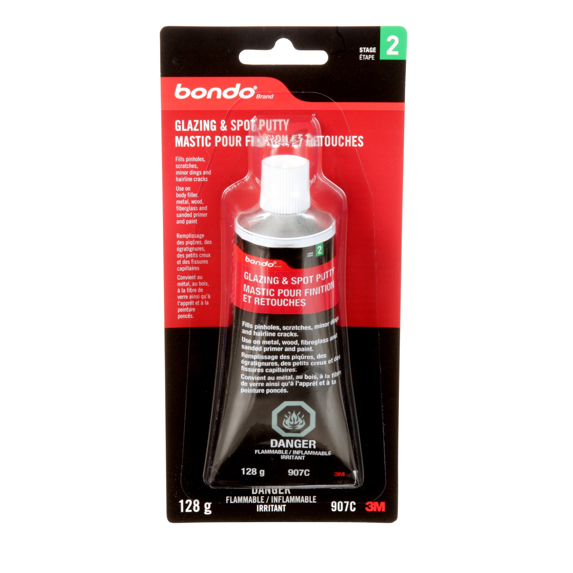 Mastic pour finition et retouches Bondo®, 907C, 127,57 g (4,5 oz)