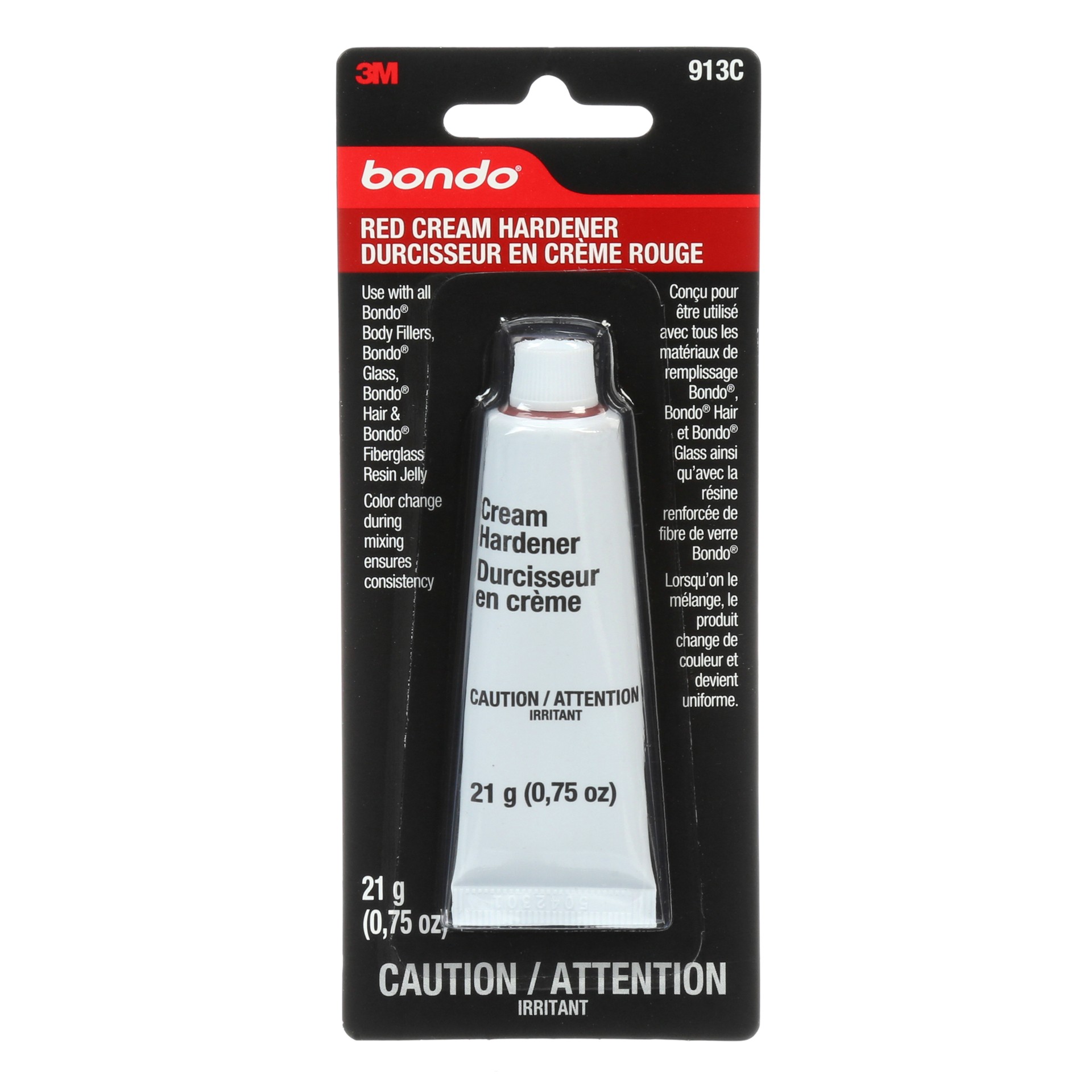 Durcisseur en crème rouge Bondo®, 913C, 22 ml (3/4 oz)
