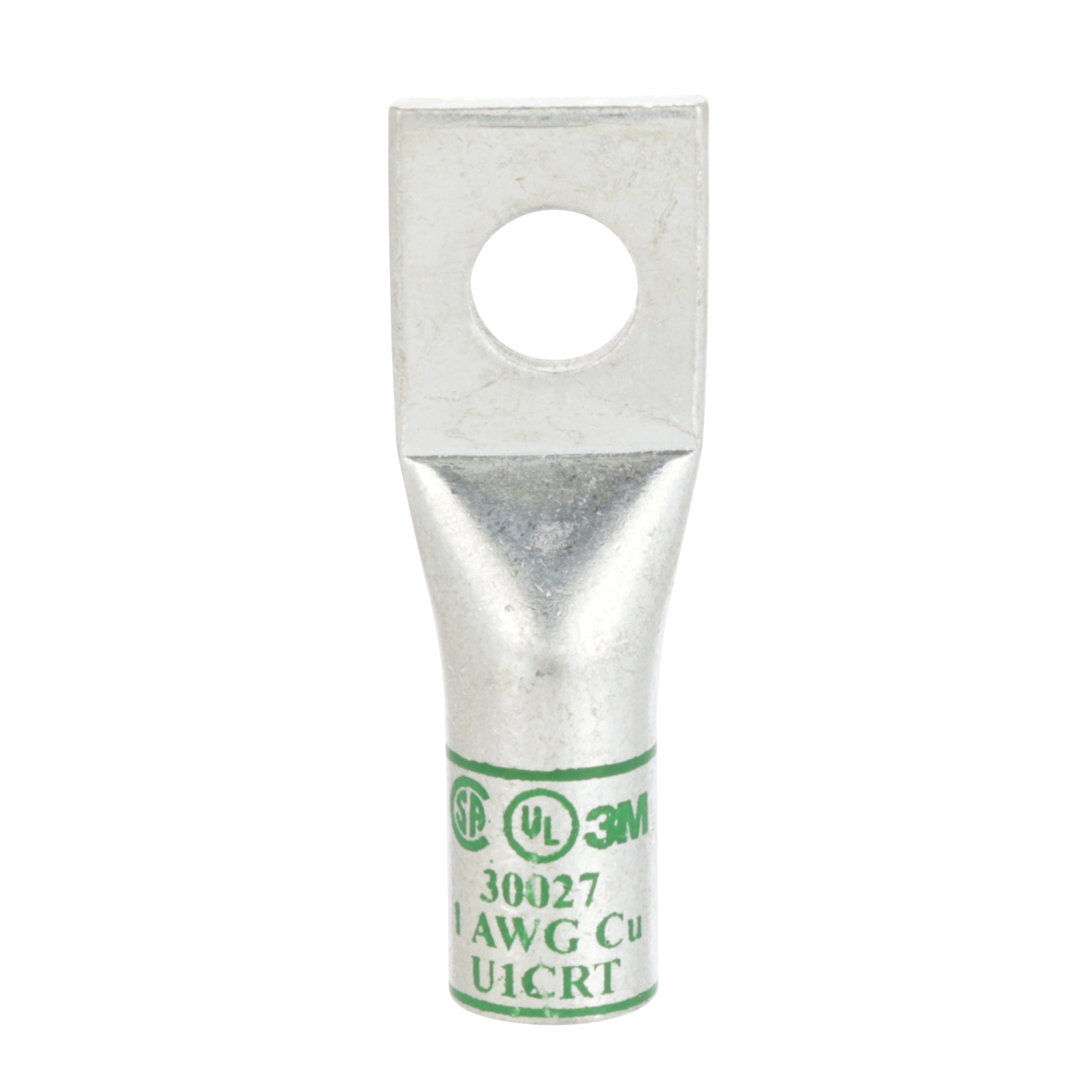 3M Scotchlok™ Cuivre One Hole Lug, 30027, up to 35 kV, 1 AWG, green