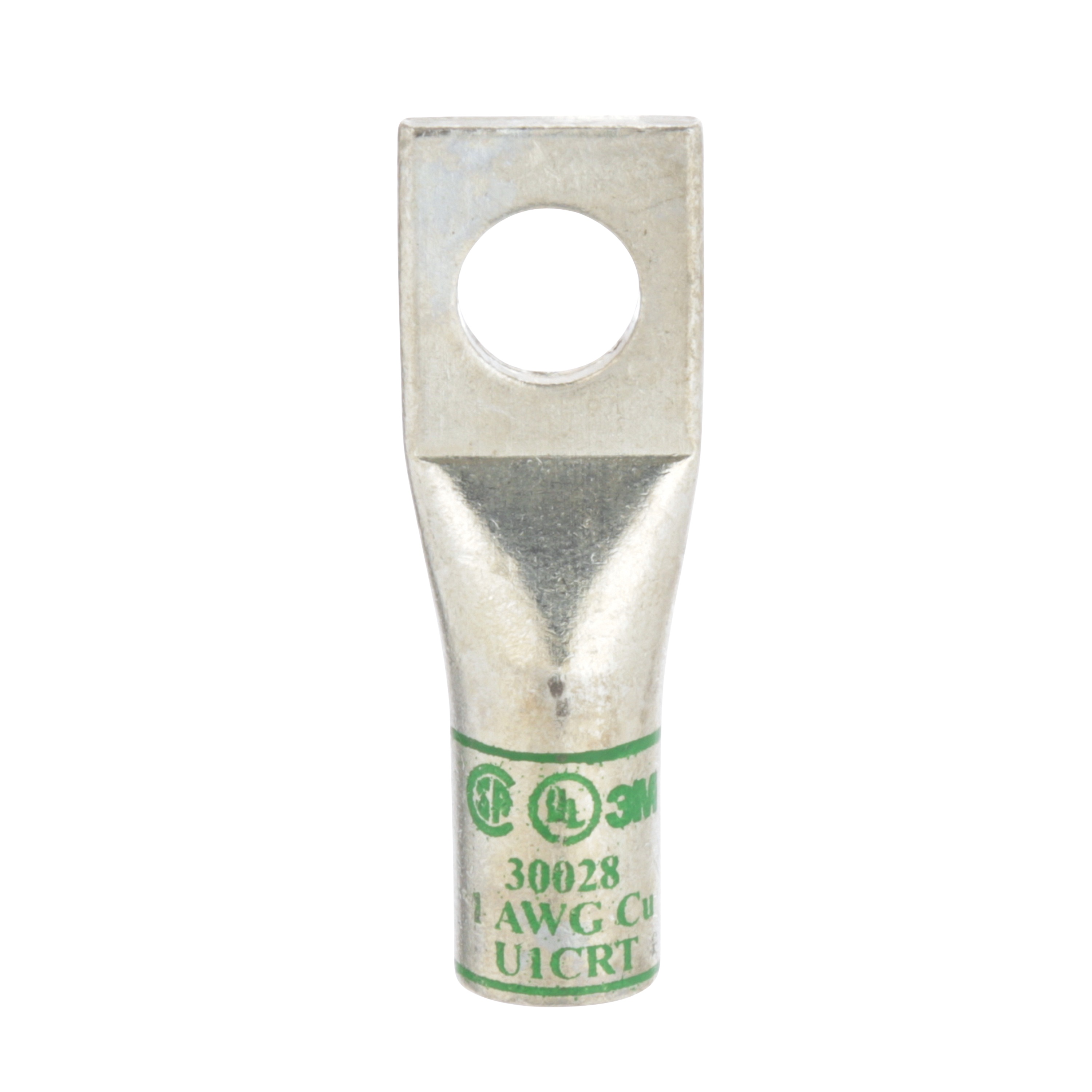 3M Scotchlok™ Cuivre One Hole Lug, 30028, up to 35 kV, 1 AWG, green