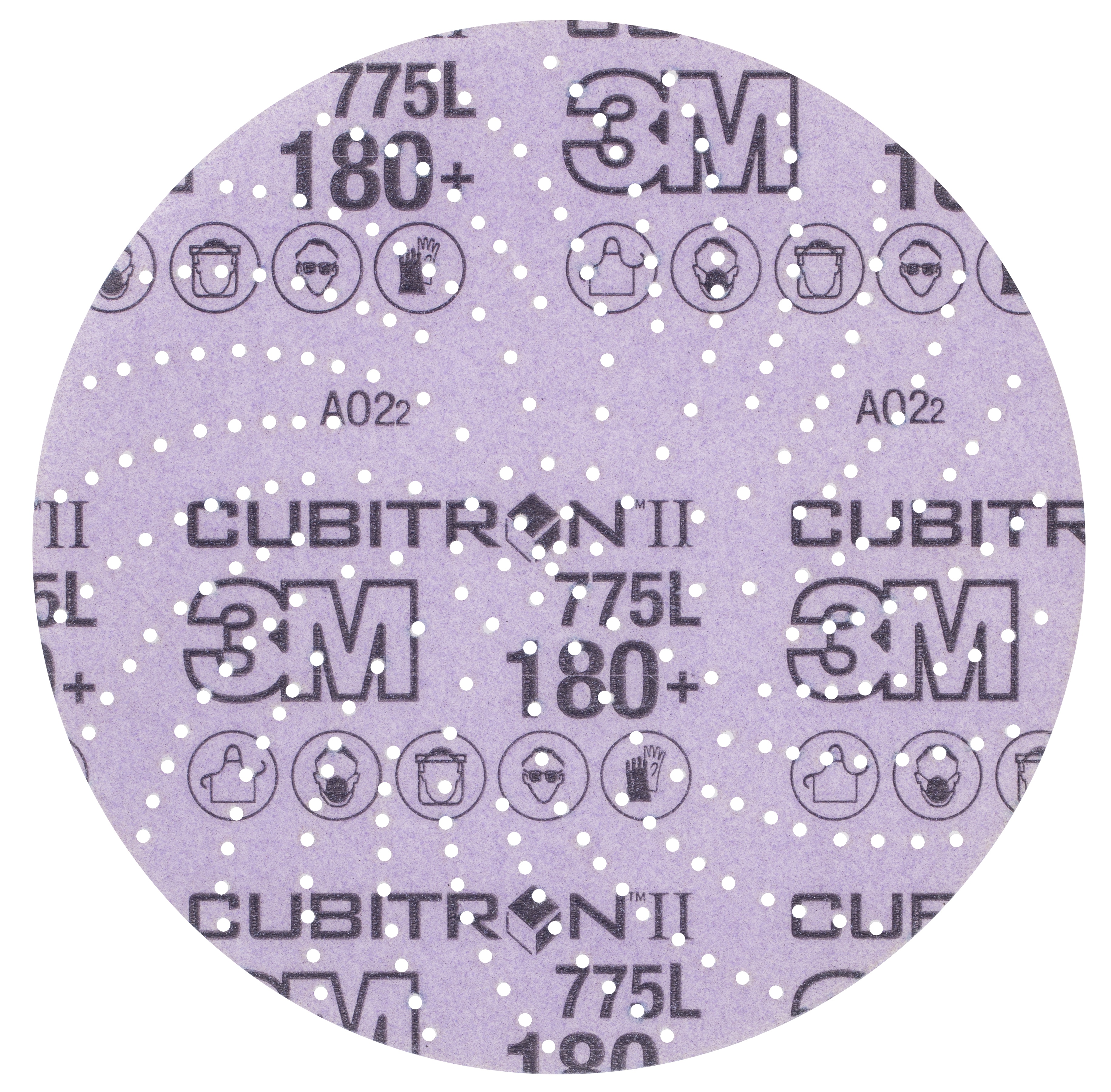 Disque en pellicule 775L Cubitron(MC) II 3M Xtract(MC), 180+, 203,2 mm (8 po), emporte-pièce 800LG