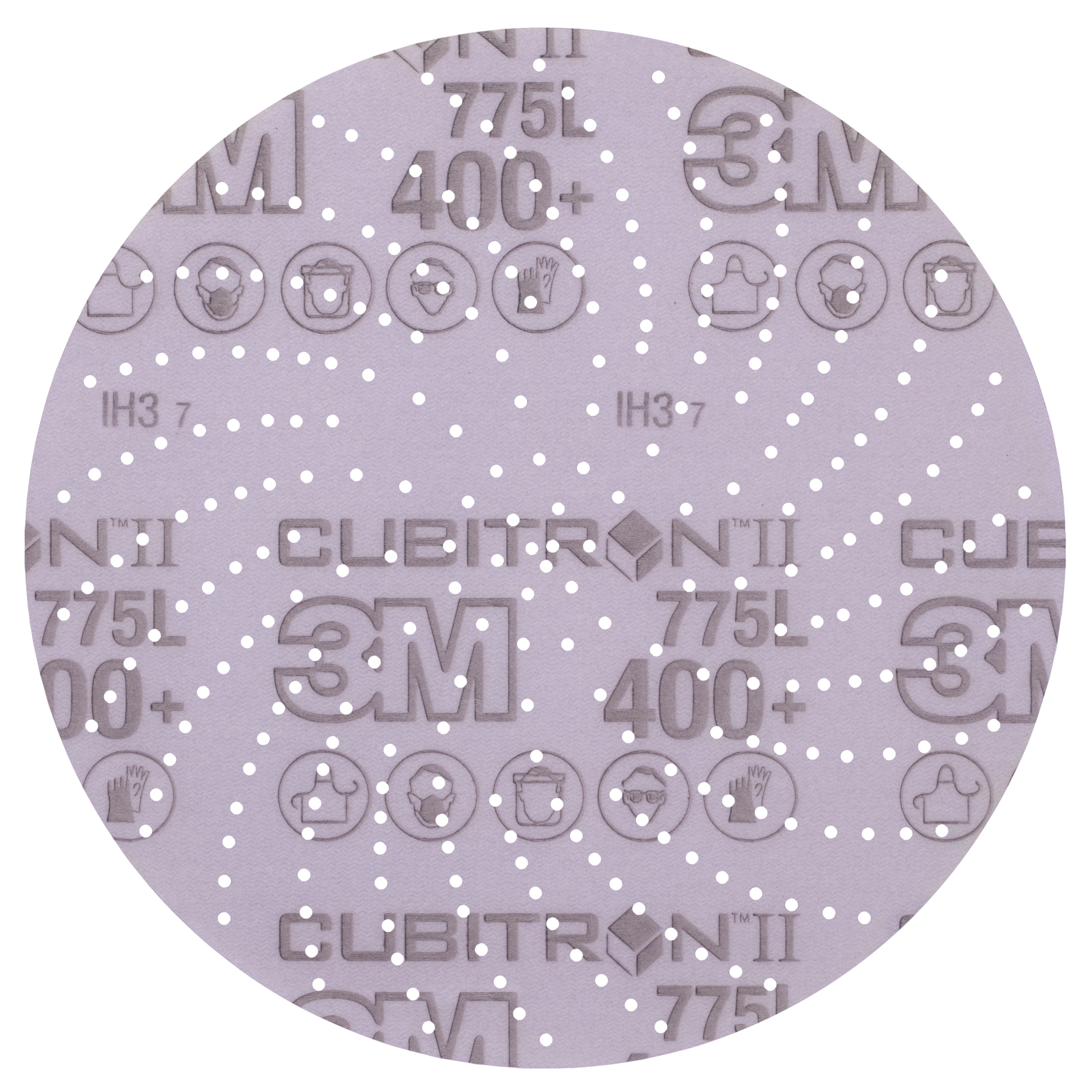 Disque en pellicule 775L Cubitron(MC) II 3M Xtract(MC), 400+, 203,2 mm (8 po), emporte-pièce 800LG