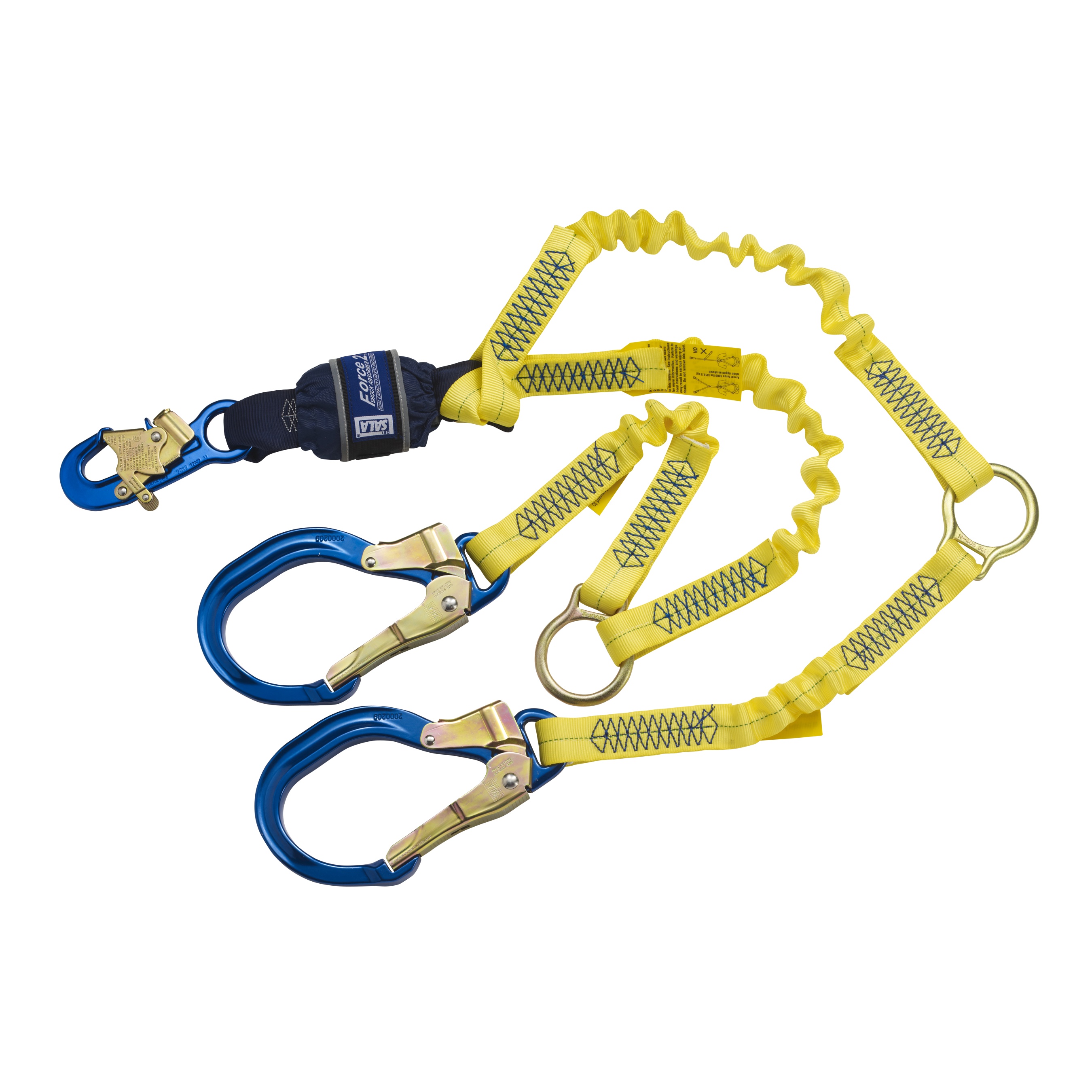 3M DBI-SALA® EZ-Stop™ F2 100% Tie-Off Rescue Stretch Web Shock-Absorbing Lanyard 1246153, 6 ft (1.8 m)