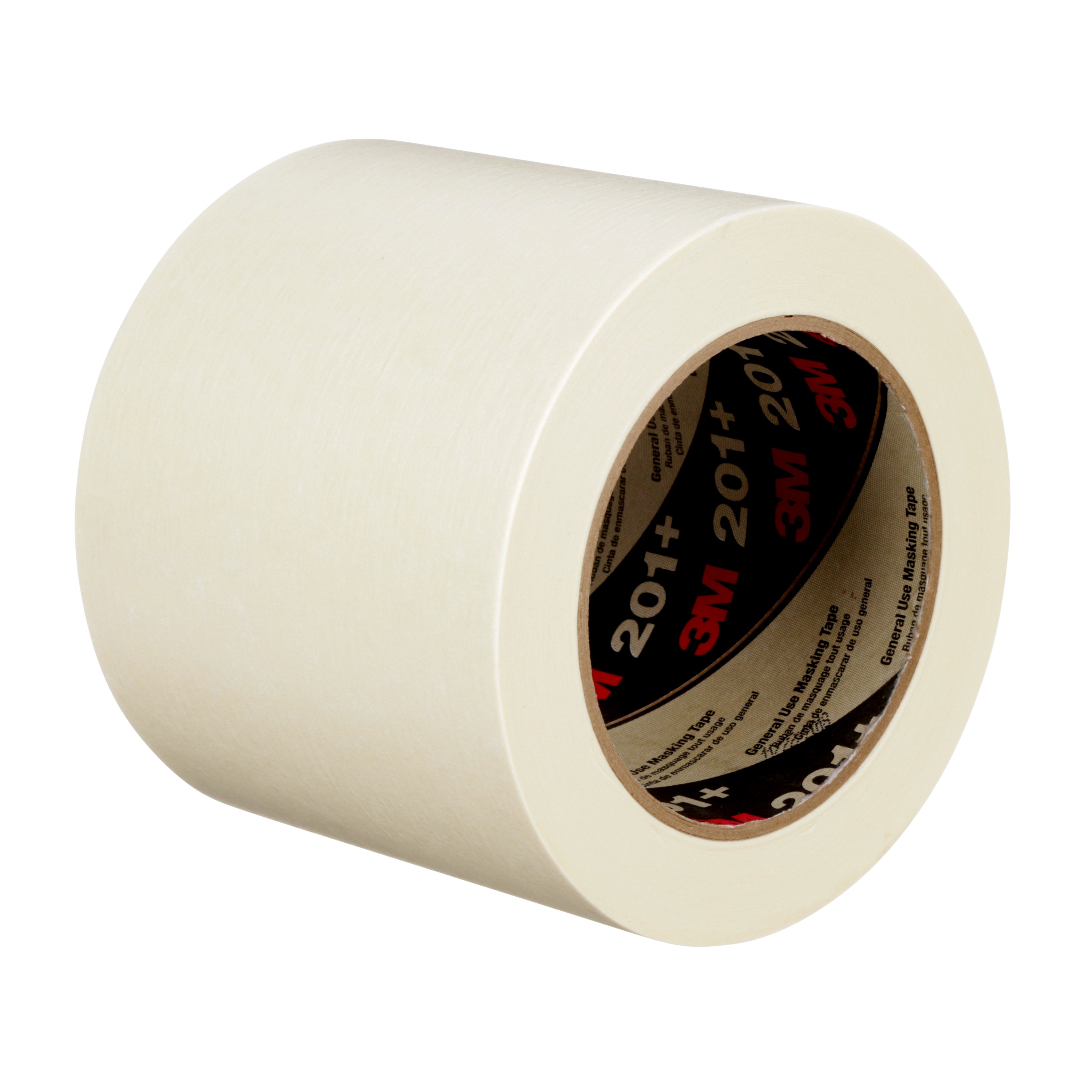 Ruban de masquage à usage général 3M(MC), 201+, havane, 96 mm x 55 m, 4,4 mil, en vrac