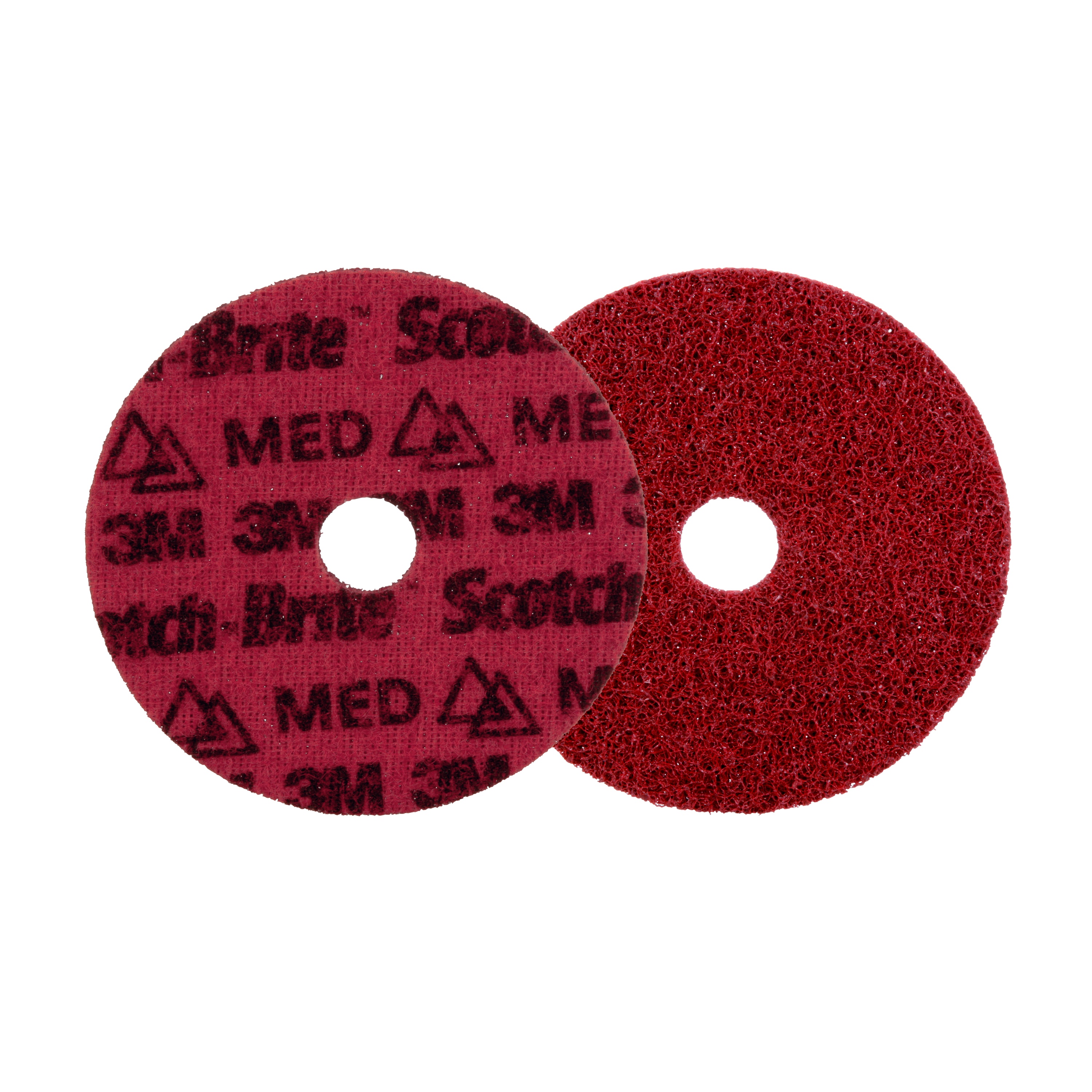 Scotch-Brite™ Precision Surface Conditioning Disc, PN-DH, Medium, 5 in x 7/8 in (127 mm x 22.225 mm), 50/Case