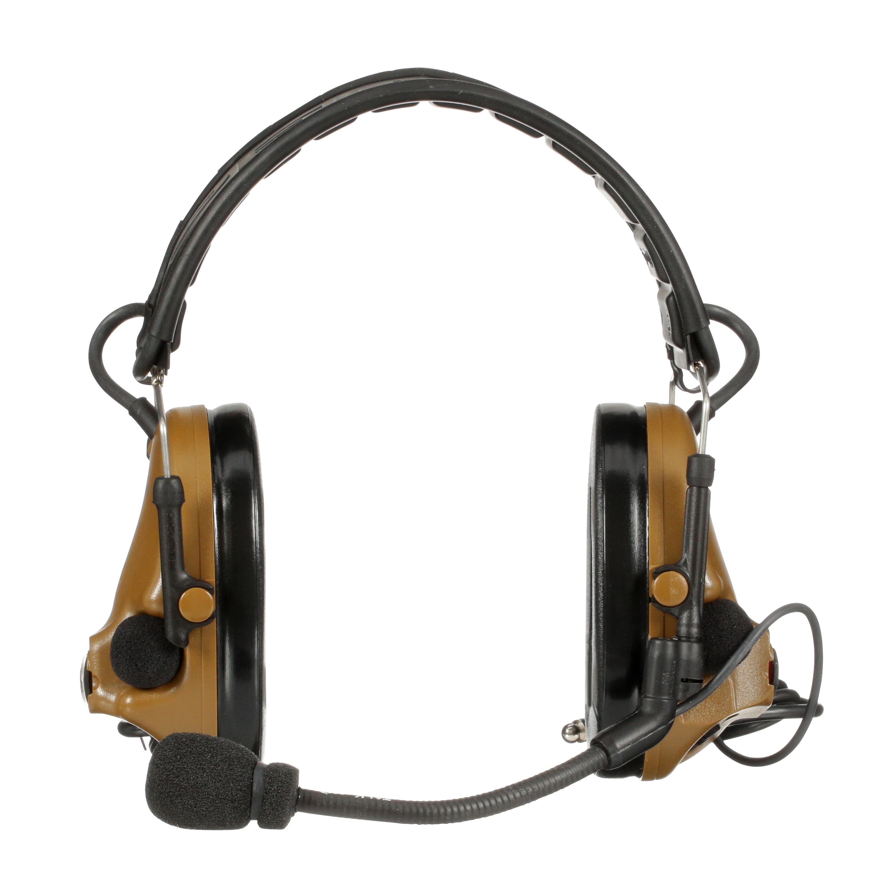 3M PELTOR™ ComTac™ V Headset MT20H682FB-19 CY, Foldable, Dual Lead, Standard Dynamic Mic, NATO Wiring, Coyote, 10 ea/Case