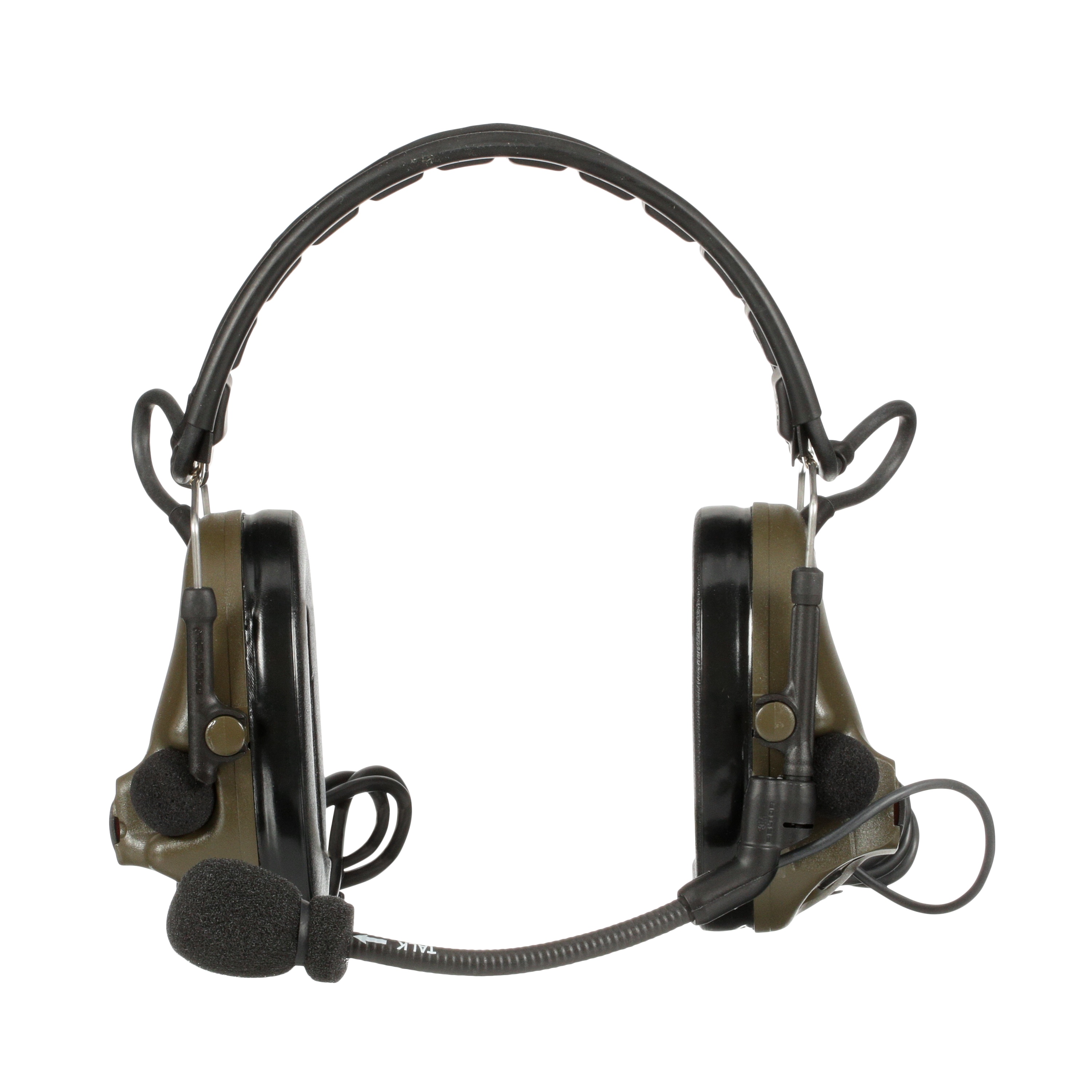 3M PELTOR™ ComTac™ V Headset MT20H682FB-19 GN, Foldable, Dual Lead, Standard Dynamic Mic, NATO Wiring, Green, 10 ea/Case