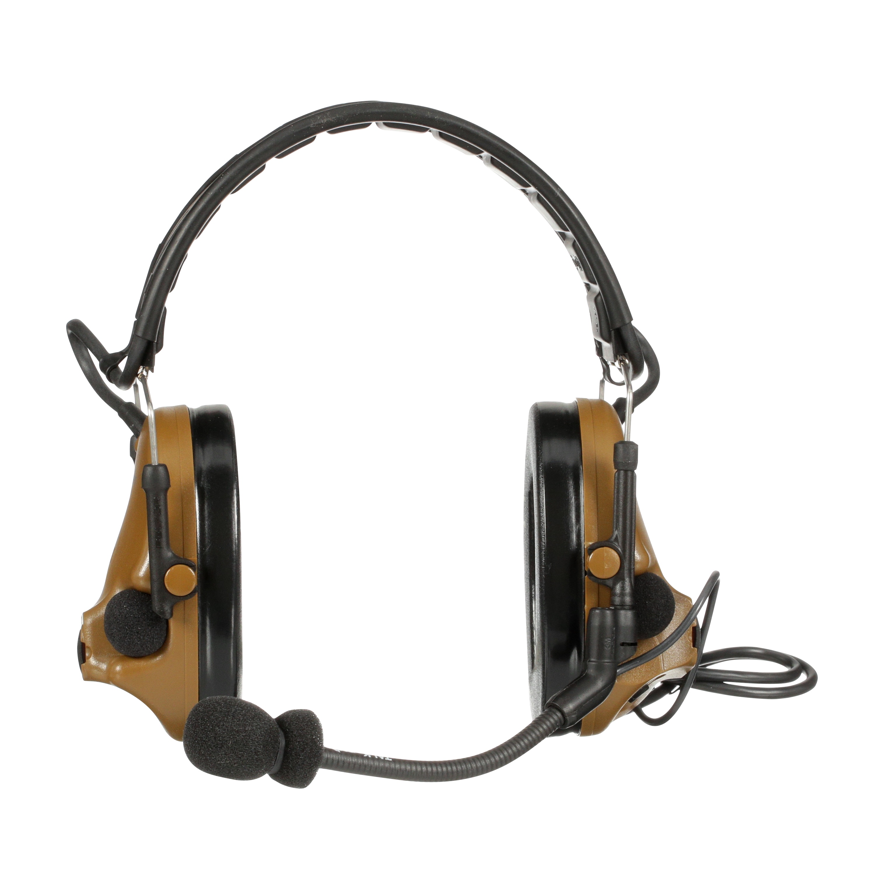 3M PELTOR™ ComTac™ V Headset MT20H682FB-47 CY, Foldable, Single Lead, Standard Dynamic Mic, NATO Wiring, Coyote, 10 ea/Case