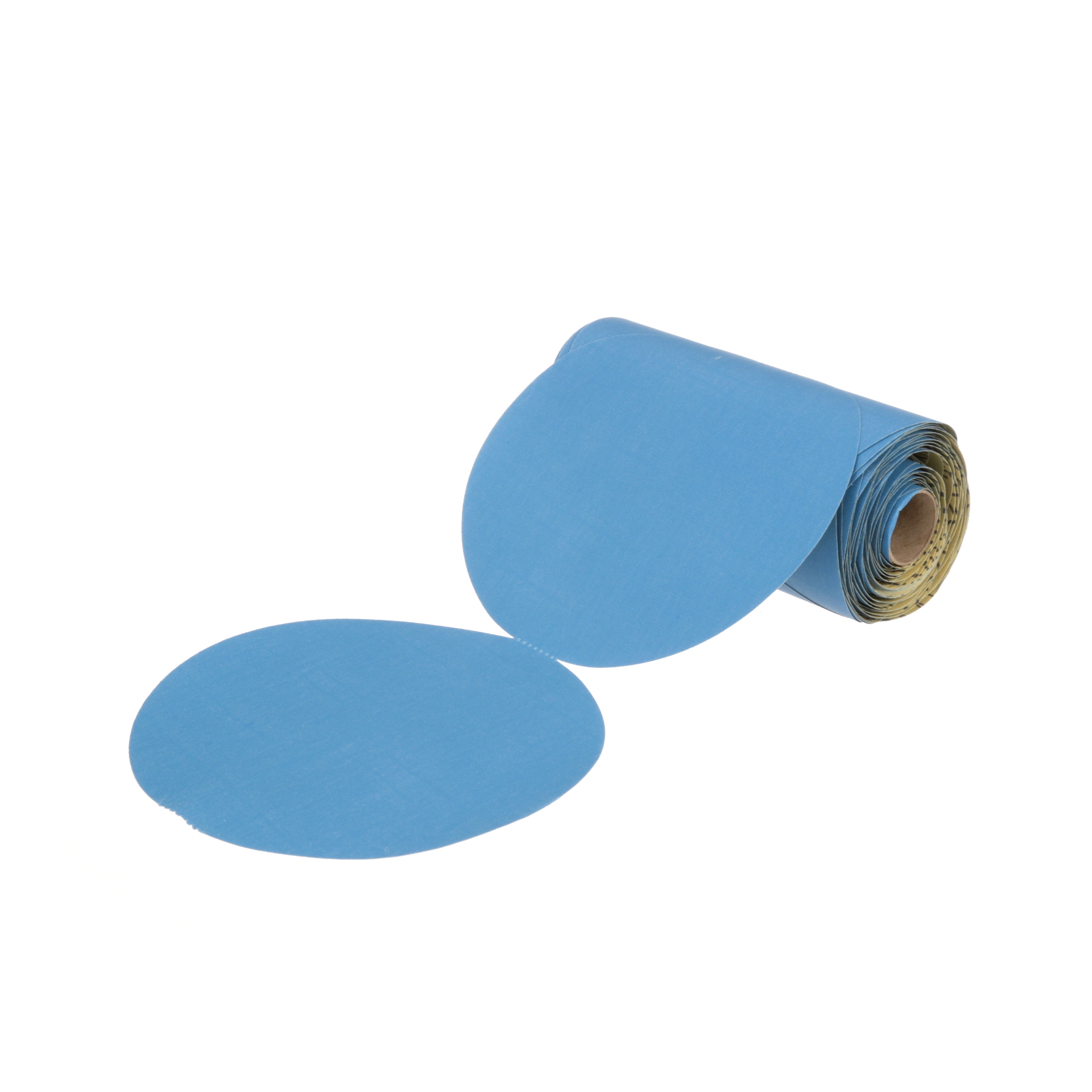 Rouleaux de disques abrasifs bleus 321U Stikit(MC) 3M(MC), 36210, grain 320, 152,4 mm (6 po), 100 disques/rouleau, 5 rouleaux/caisse