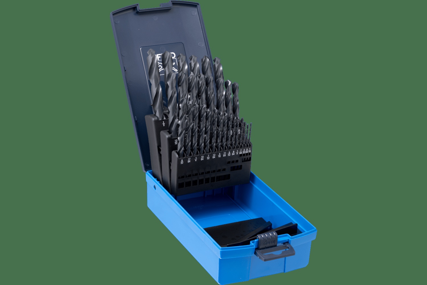 PFERD TOOLS HSS Twist Foret Set 1/16 - 1/2" M2 Acier 29 pc