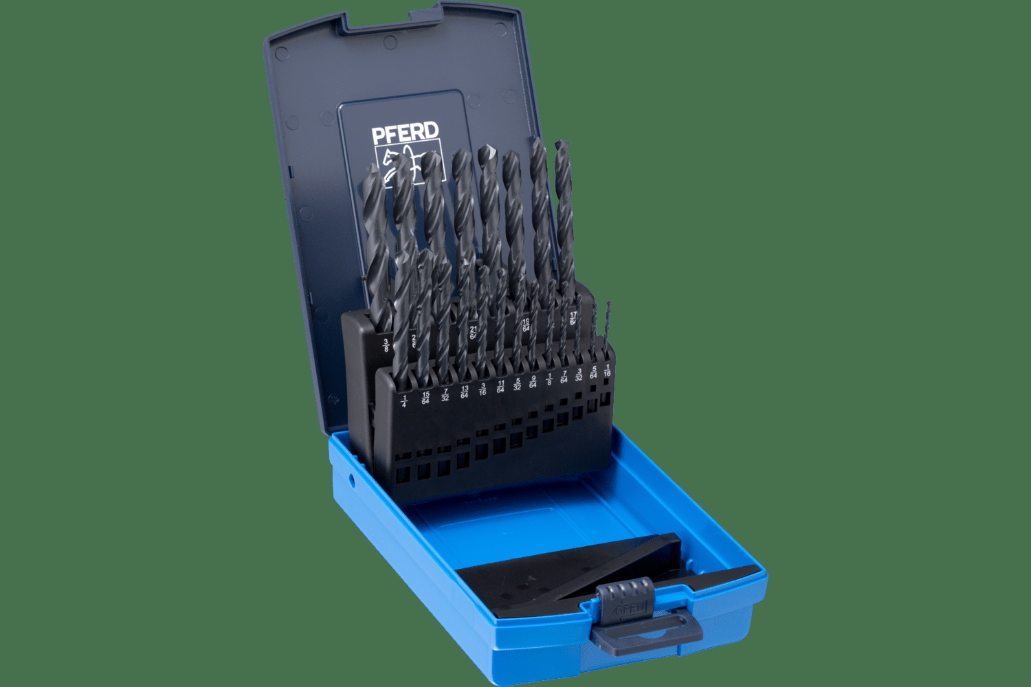 PFERD TOOLS HSS Twist Foret Set 1/16 - 3/8" M2 Acier 21 pc